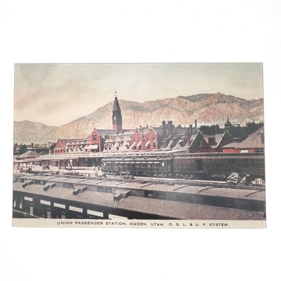 Vintage Ogden Passenger Station UT Museum Display Postcard Print Matte Finish - Picture 8 of 8
